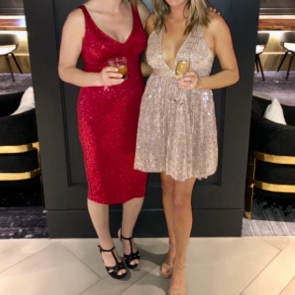 Tatyana Bettie Page Marilyn Red Sequin Dress - Picture 11 of 12